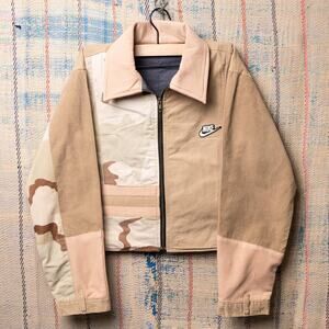Upcycled cropped nike jacket